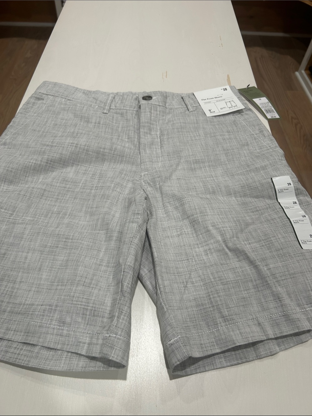 Goodfellow & Co Light Gray Textured Flat Front Shorts